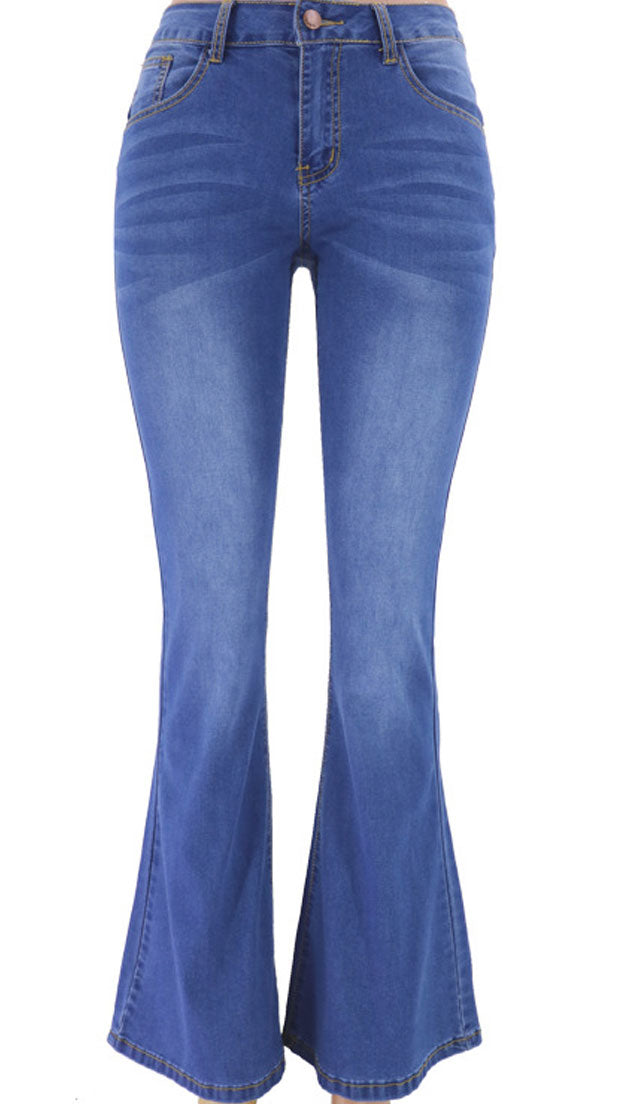 Women Long Length Flare Style Jeans