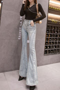 Women Bell Bottom Long Jeans