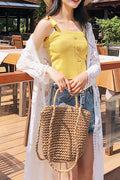 Women Stylish Lace Embroidered Full Length Beach Cover-Up