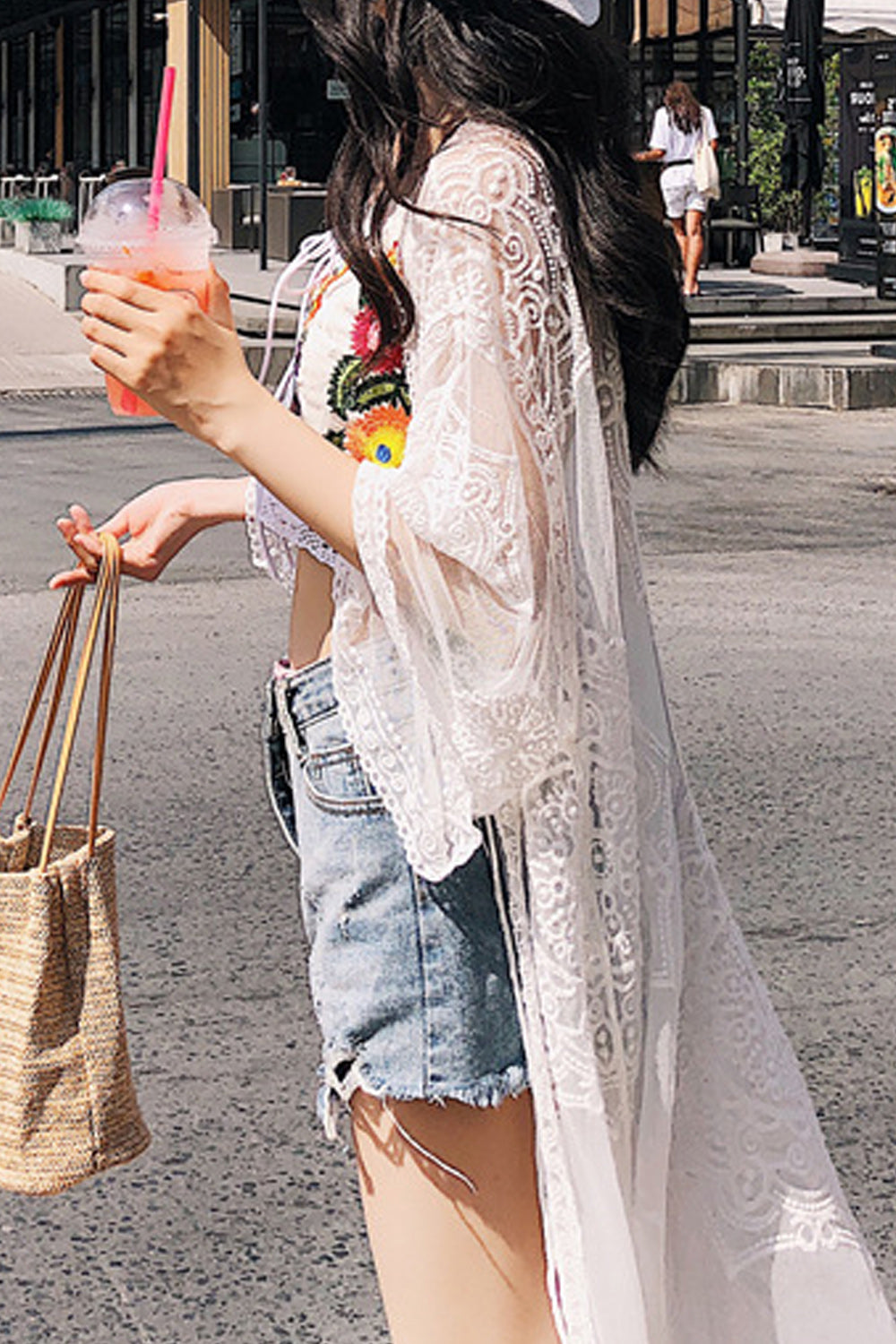 Women Breathable Thin Solid Colored Beach Cover-Up