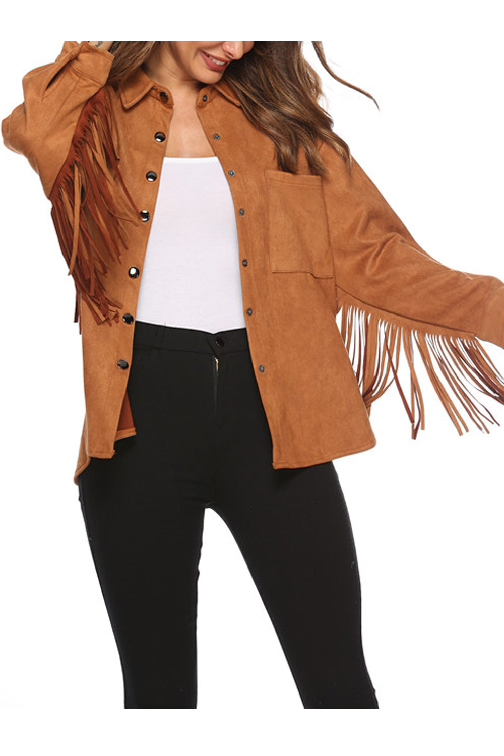 Women Long Sleeve Loose Fit Style Jacket