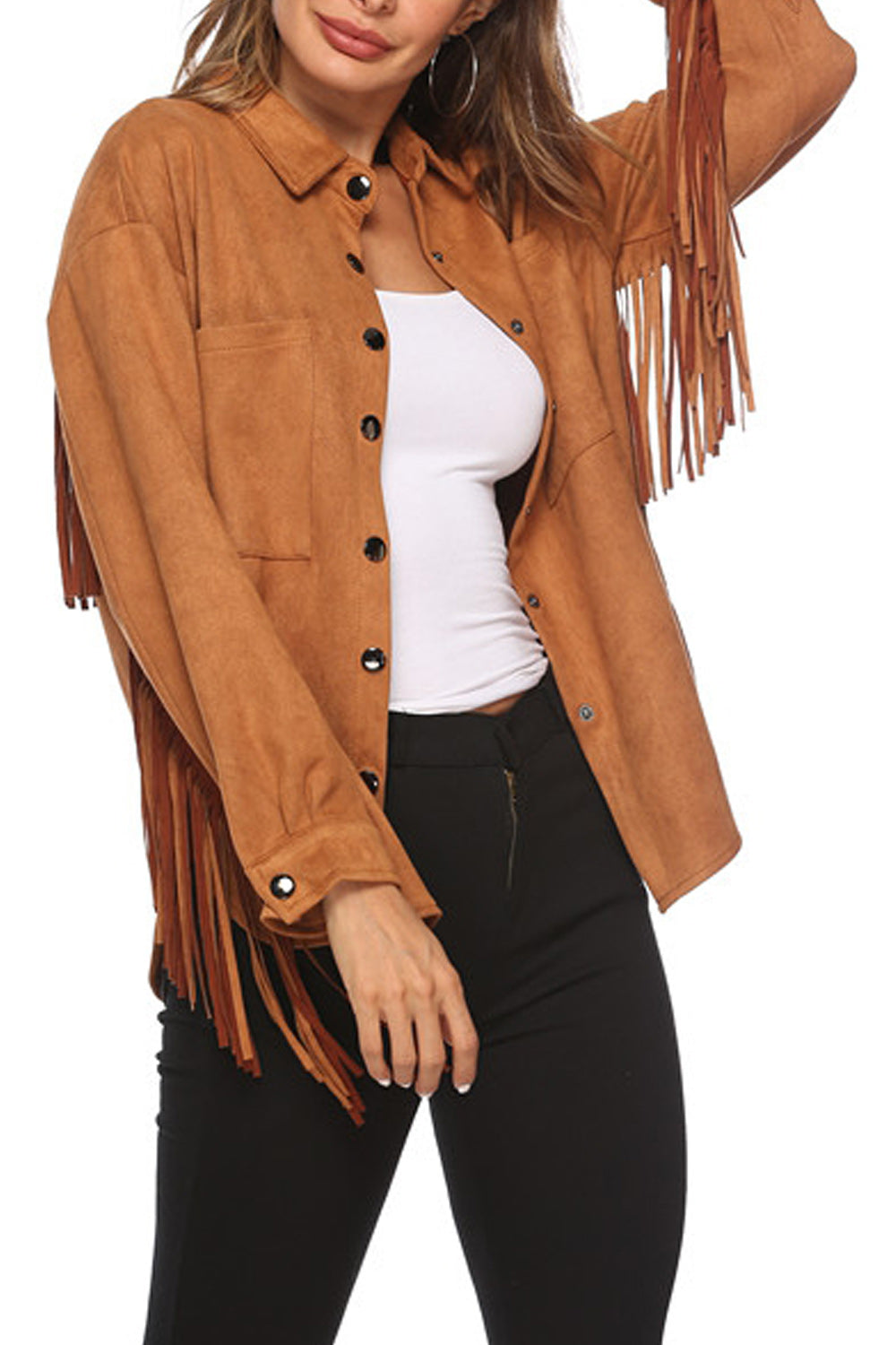 Women Long Sleeve Loose Fit Style Jacket