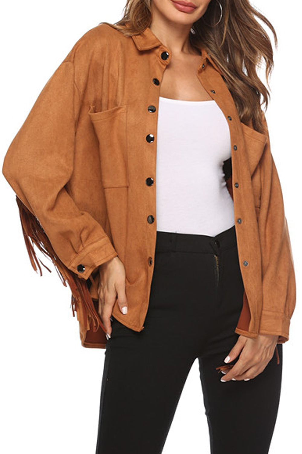 Women Long Sleeve Loose Fit Style Jacket
