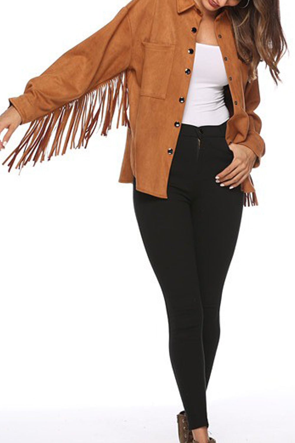 Women Long Sleeve Loose Fit Style Jacket