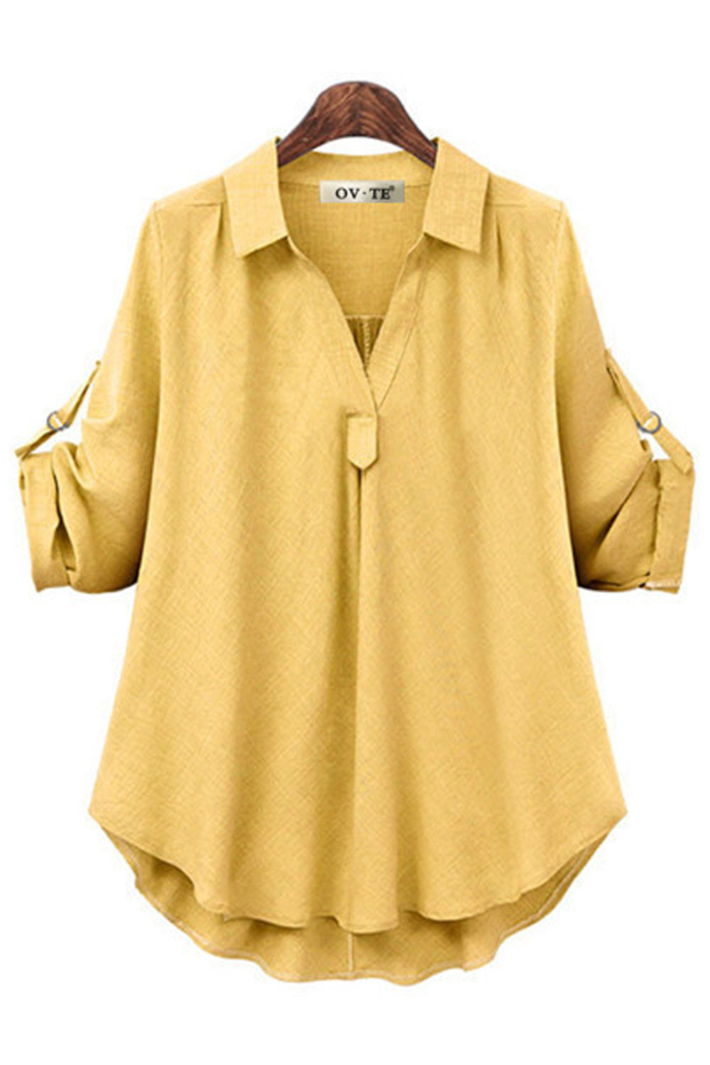 Women Collar Neck Loose Summer Shirt