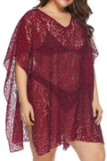 Women V-Neck Sun Protection Beautiful Beach Cover-Up