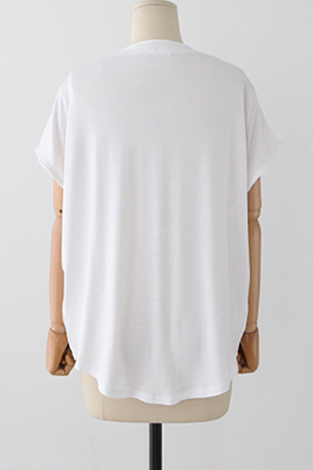Women Short Collar Loose Sleeves Top