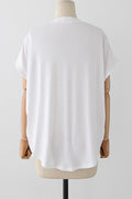 Women Short Collar Loose Sleeves Top