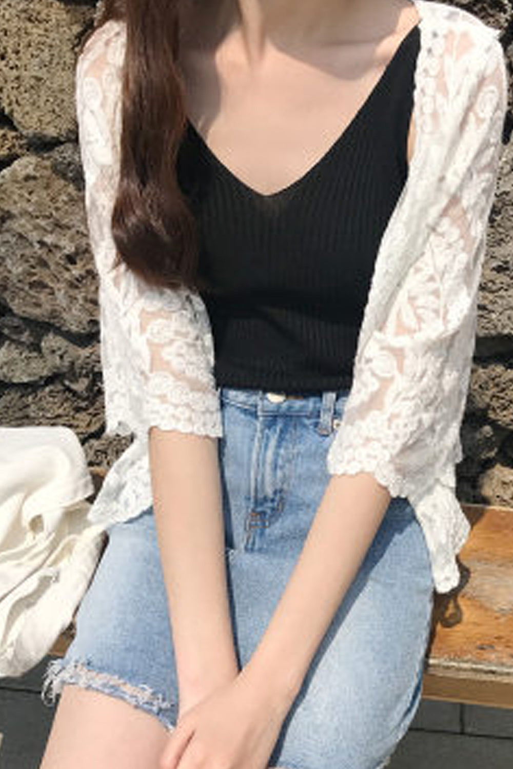 Women Delightful Cardigan Seaside Beautiful Beach Cover-Up