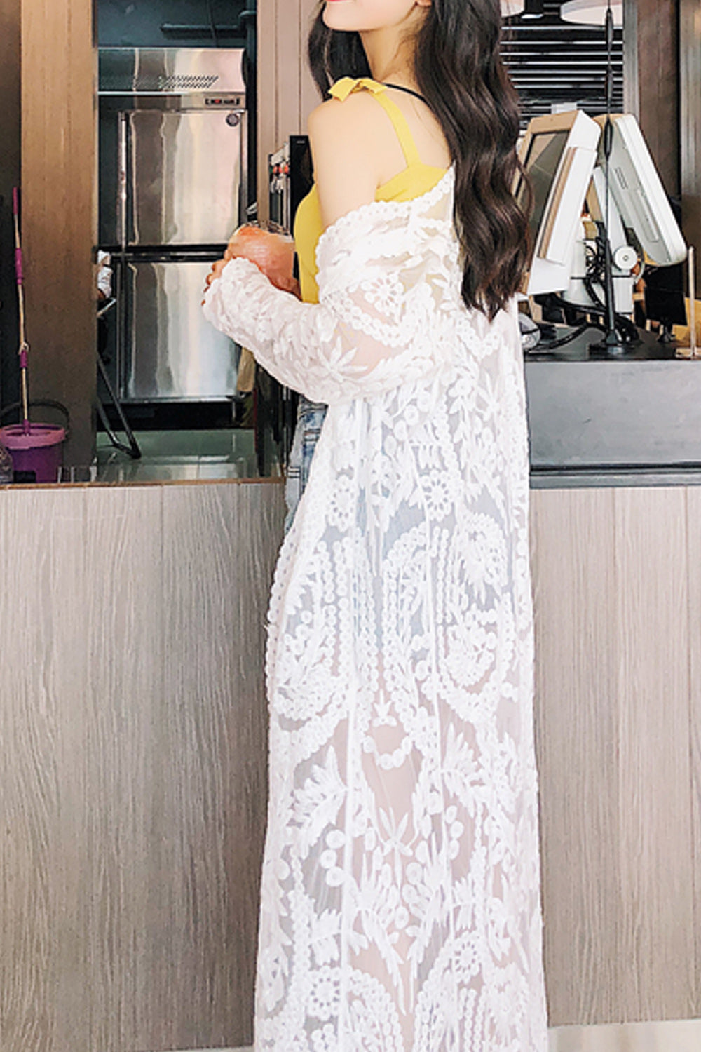 Women Beautiful Embroidered Seaside Beach Cover-Up