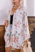 Women Stylish Floral Printed Mid Length Beach Cover-Up