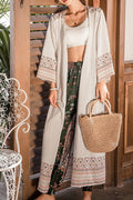 Women Stylish Stripe Printed Full Length Cover-Up