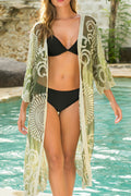 Women Beautiful Soft Touch Solid Colored Beach Cover-Up